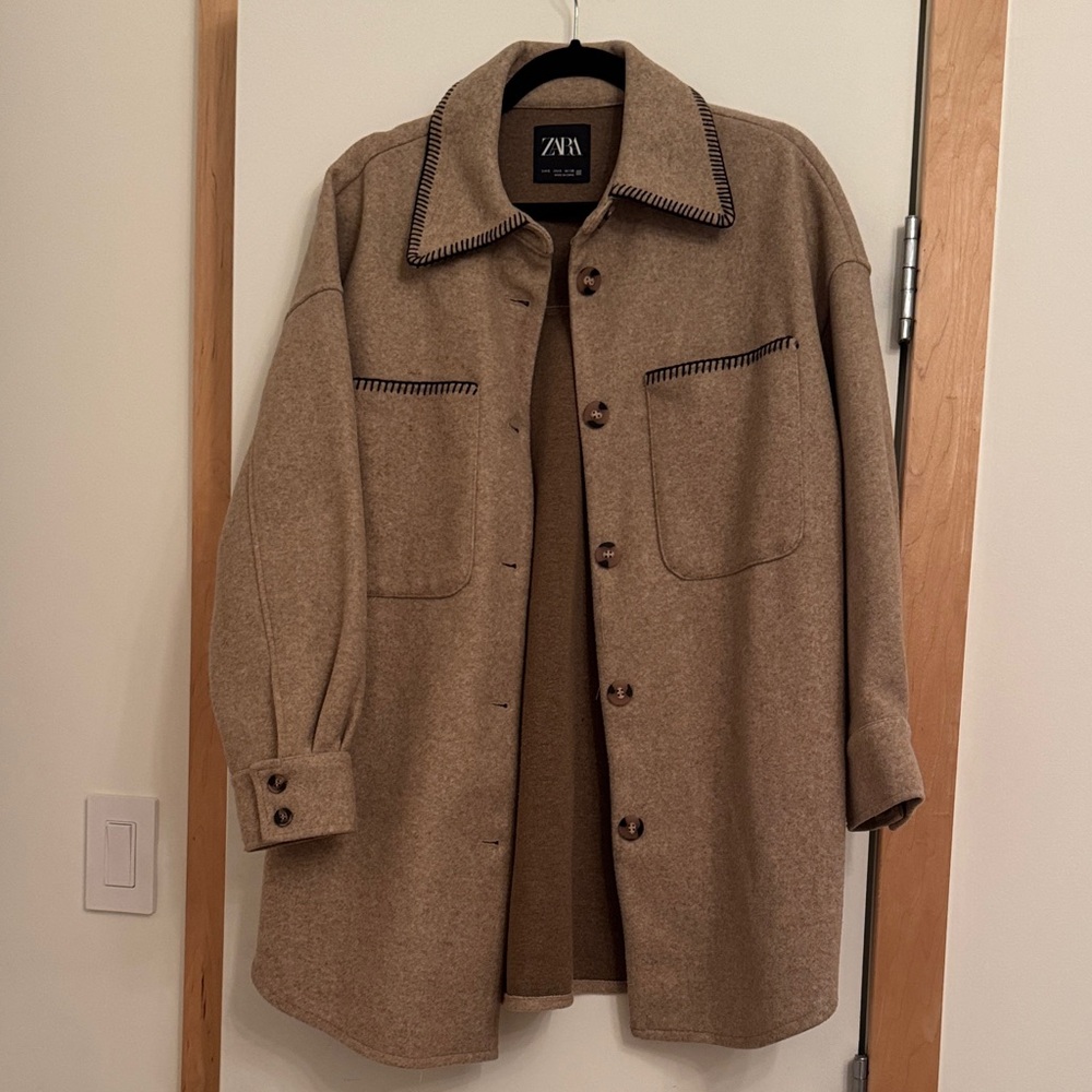 Zara Women’s Oversized Shirt-Jacket